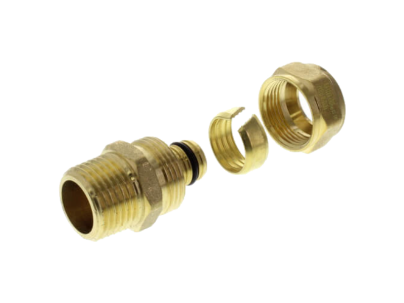 brass Crimp pipe fitting